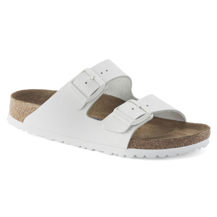 Hvit smal Arizona SFB med hvite spenner