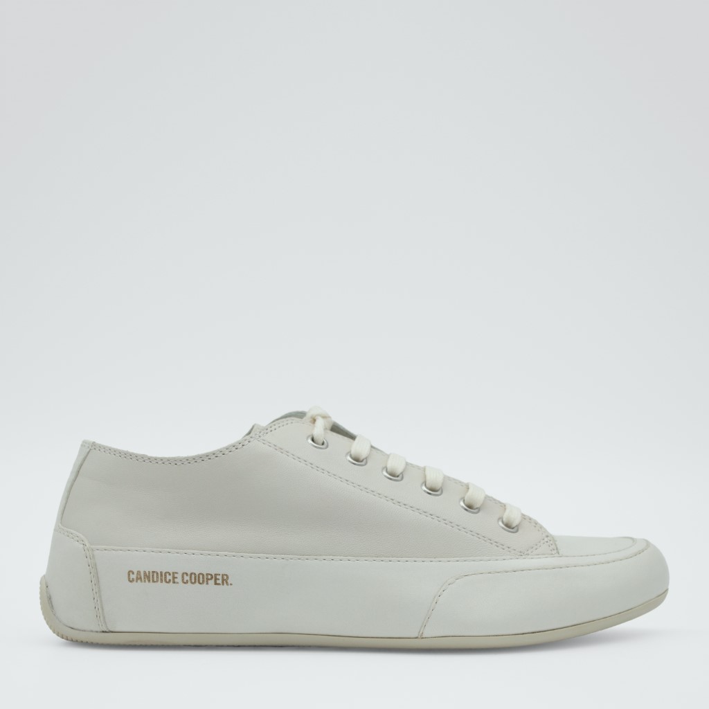 Sandfarget klassisk Rock sneakers i glatt skinn