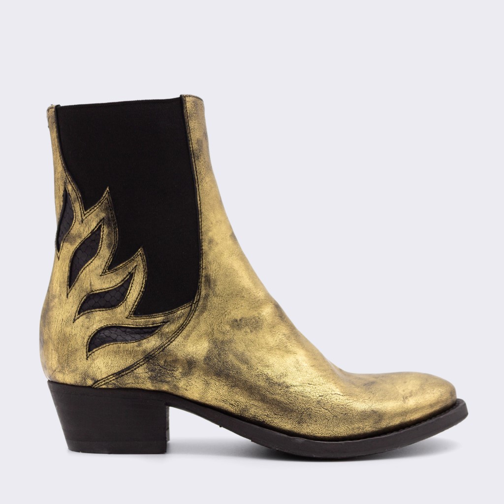 Kul og feminin gullboots - kan du ønske deg mer!