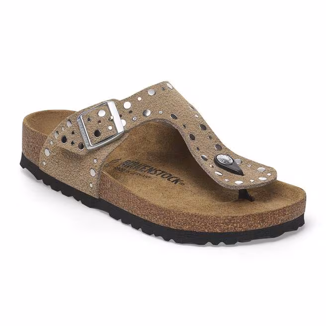 Cognacsfarget Gizeh Big buckle med gullspenne