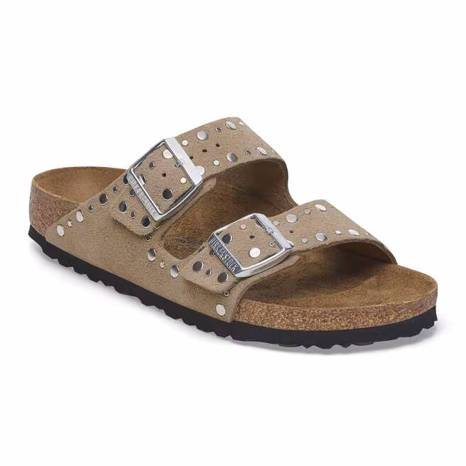Taupe Arizona med rivets i sølv - skikkelig blikkfang!
