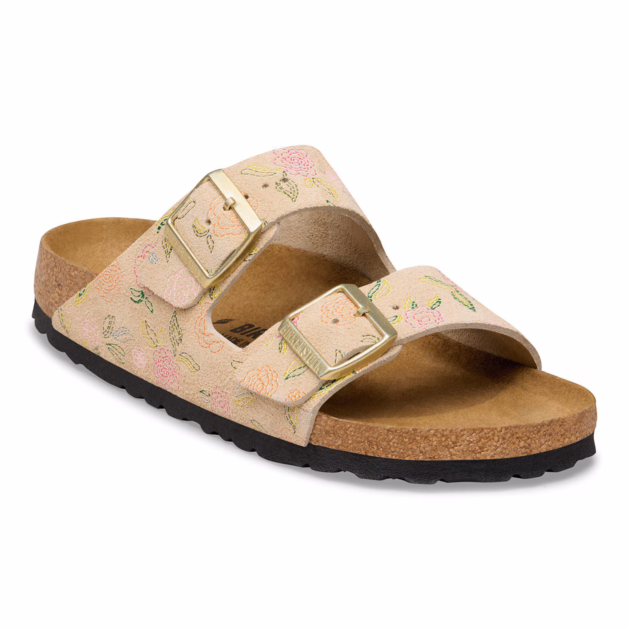 Sandcastel Flower print Arizona i semsket skinn